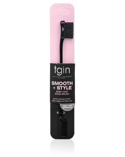 tgin Black Smooth and Style Edge Brush Packaged